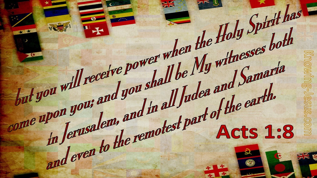 Acts 1:8 You Shall Be My Witnesses (beige)